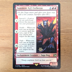 Summon: G.F. Cerberus - Pre-release Foil Stamped Promo - Final Fantasy MTG - Image 1