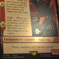 Summon: G.F. Cerberus - Pre-release Foil Stamped Promo - Final Fantasy MTG - Image 3