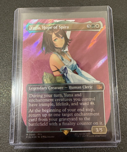 2025 MTG Final Fantasy Borderless Surge Foil #0549 Yuna Hope of Spira - Image 3