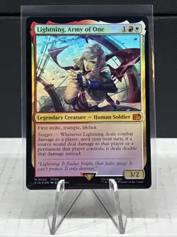 MTG Final Fantasy Lightning, Army of One FOIL 233 Magic The Gathering Mythic 233 - Image 1