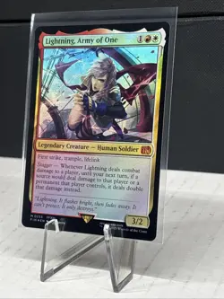 MTG Final Fantasy Lightning, Army of One FOIL 233 Magic The Gathering Mythic 233 - Image 2