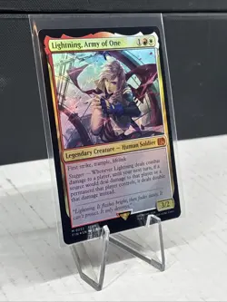 MTG Final Fantasy Lightning, Army of One FOIL 233 Magic The Gathering Mythic 233 - Image 3
