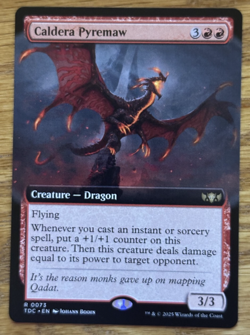 MTG Tarkir Dragonstorm, Caldera Pyremaw - Borderless - Image 1
