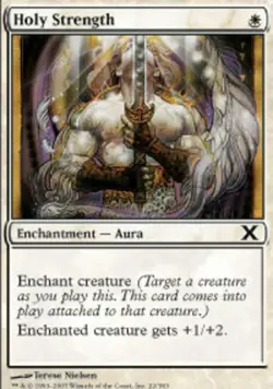 1x Holy Strength Light Play MTG Magic - Kid Icarus - - Image 1