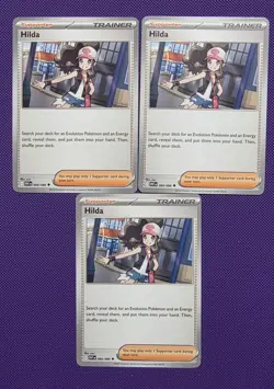3x Hilda Trainer 084/086 Pokemon White Flare Regular English - PLAYSET - NM/M 🔥 - Image 1
