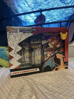 Pokemon TCG Celebrations Collection Lance's Charizard V Box 🔥 🐉 820650101625 - Image 1