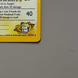 Lt. Surge’s Raichu 11/132 1st Edition Gym Challenge Holo Rare Pokemon TCG NM - Image 5