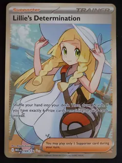 Lillie's Determination Full Art 169/132 Pokemon TCG Mega Evolution Near Mint - Image 1