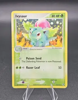 Ivysaur 35/112 Swirl Holo EX FireRed & LeafGreen Pokemon TCG Holo Uncommon - Image 1