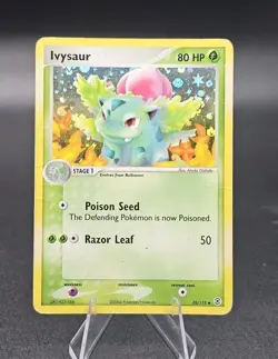 Ivysaur 35/112 Swirl Holo EX FireRed & LeafGreen Pokemon TCG Holo Uncommon - Image 2