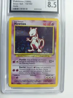 1999 Pokemon Base Set Mewtwo #10/102 Holo CGC 8.5 - Image 2