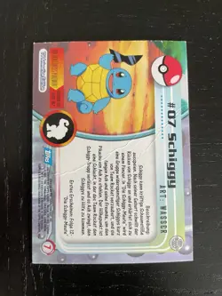 1999 Topps Chrome T.V. Schiggy Foil deutsch #07 Pokemon - Image 2