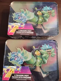 Pokemon Surging Sparks 2024 Fall Collectors Chest Sealed Tin Lunchbox - LOT OF 2 - Image 2