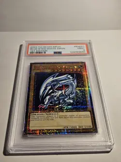 Yu-Gi-Oh PSA 9 Blue-Eyes White Dragon (Quarter Century Secret Rare) 1st Edition - Image 3