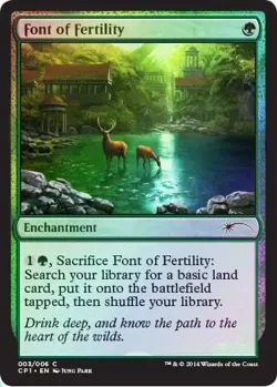 Font of Fertility (Magic 2015 Clash Pack) FOIL Promo NM Special CARD ABUGames - Image 1