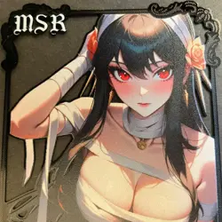 Goddess Story Gold METAL Card - Serial Number #/100! Anime Girl Bikini Yor Spy - Image 2