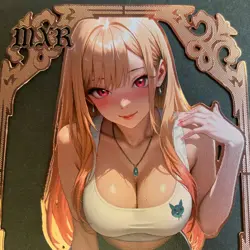 Goddess Story Gold METAL Card - Serial Number #/200! Anime Girl Marin Dress Up - Image 2