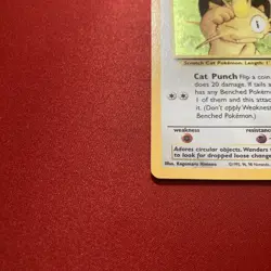 Pokemon Card Meowth Black Star Promo Foil Holo 1999-2000 Wizards - Image 4