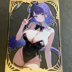 Goddess Story Gold METAL Card - Serial Number #/100! Anime Waifu Shogun Bunny - Image 1