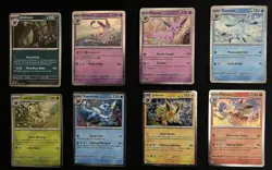 Prismatic Evolutions Set Of 8 Costco Mini Tins and Promo Cards NO PACKS - Image 2
