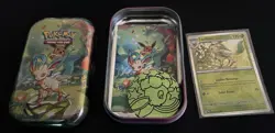 Prismatic Evolutions Set Of 8 Costco Mini Tins and Promo Cards NO PACKS - Image 3