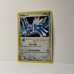 Holo Dialga 4/100 Majestic Dawn Holo SWIRL 2008 Pokemon Card LP++++ - Image 1