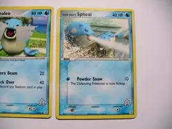 Spheal 56/95 57/95 & Sealeo 31/95 EX Team Magma Vs Aqua 3 Pokemon Card - Image 3