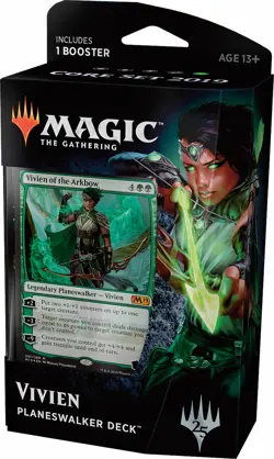 Core Set 2019 Planeswalker Deck Vivien (ENGLISH) SEALED NEW MAGIC MTG ABUGames - Image 1