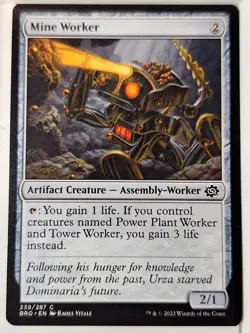Mine Worker - The Brothers' War - Magic the Gathering MTG Nice! - Image 1
