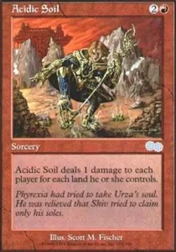 1x Acidic Soil Heavy Play MTG Magic - Kid Icarus - - Image 1