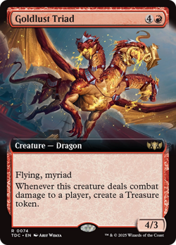 Goldlust Triad (Extended Art) [Tarkir: Dragonstorm Commander] - Image 1