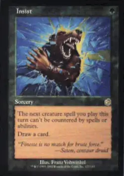 Insist - Torment: #127, Magic: The Gathering Nm R129 - Image 1