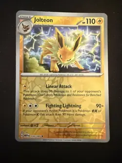 Jolteon 135/165 - SV: Scarlet & Violet 151 - Rare - Pokemon TCG - LP - Image 1