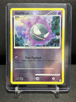 Gastly 82/130 Reverse Holo Pokemon 2007 Diamond & Pearl MP - Image 1