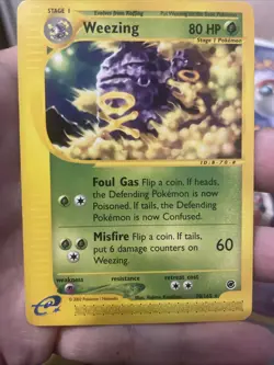 Weezing 70/165 Near Mint 2002 Pokemon Expedition - Image 1