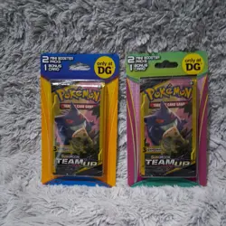 Pokemon Dollar General 2 Mini booster packs Sun & Moon Team Up & Unbroken Bonds - Image 1