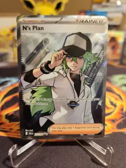 Pokemon TCG - N's Plan - 163/086 Secret Rare - SV: Black Bolt (BLK) - NM English - Image 1