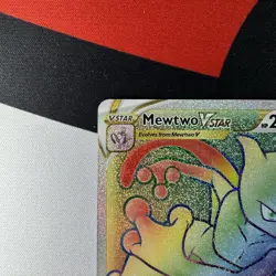 Pokemon TCG Mewtwo VStar Pokemon Go 079/078 Rainbow Secret Rare NM/M - Image 3