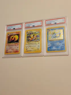 Flareon #3 Jolteon #4 Vaporeon #12 - No Symbol Pokemon Jungle - Near Mint PSA 7 - Image 1