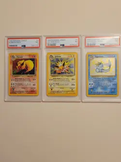 Flareon #3 Jolteon #4 Vaporeon #12 - No Symbol Pokemon Jungle - Near Mint PSA 7 - Image 2