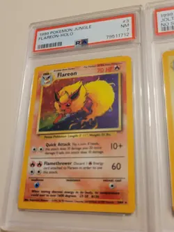 Flareon #3 Jolteon #4 Vaporeon #12 - No Symbol Pokemon Jungle - Near Mint PSA 7 - Image 3