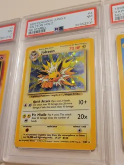 Flareon #3 Jolteon #4 Vaporeon #12 - No Symbol Pokemon Jungle - Near Mint PSA 7 - Image 4