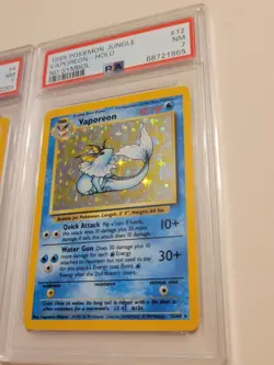 Flareon #3 Jolteon #4 Vaporeon #12 - No Symbol Pokemon Jungle - Near Mint PSA 7 - Image 5