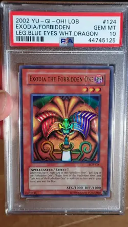Yu-Gi-Oh! Exodia the Forbidden One LOB-124 PSA 10 Gem Mint / Free Shipping! - Image 1