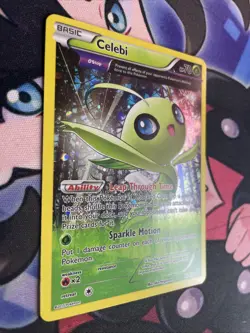 Celebi XY93 - Holo Swirl - Black Star Promo - 2015 Pokemon Card - LP - Image 2