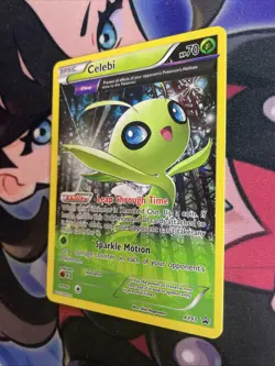 Celebi XY93 - Holo Swirl - Black Star Promo - 2015 Pokemon Card - LP - Image 3