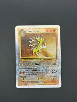 Pokemon TCG Sandslash Reverse Holo Card 62/110 Legendary Collection Played - Image 1
