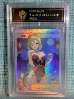 Irida POKEMON Anime Waifu Goddess CUSTOM CARD NM - Image 1