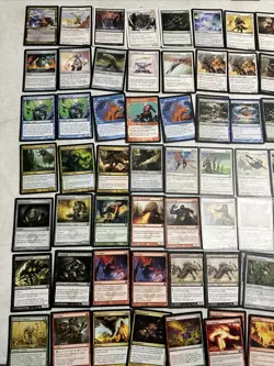 Vintage Magic The Gathering Uncommon Silver Cards Huge Lot Of 200+ No Commons - Image 2