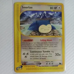 Snorlax 100/144 Skyridge Common Pokemon Card NM VGC clean card free post - Image 1